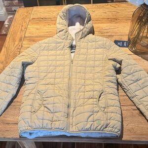 Rip Curl Puffer Jacket Womens XL Beige Anti Series Winter Hooded Outdoor Women’s